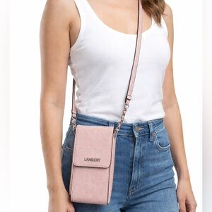 Lambert Alexa Pink Crossbody Phone Purse in Pink